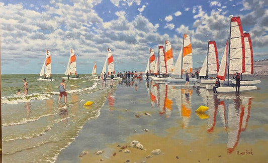 Catamarans at Low Tide