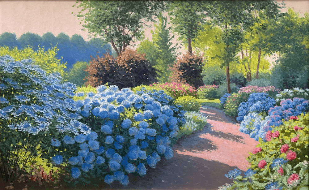 The Blue Hydrangea Walk